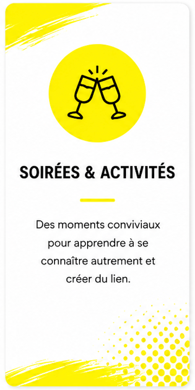 Soirées et activités : des moments conviviaux pour apprendre à se connaître autrement et créer du lien