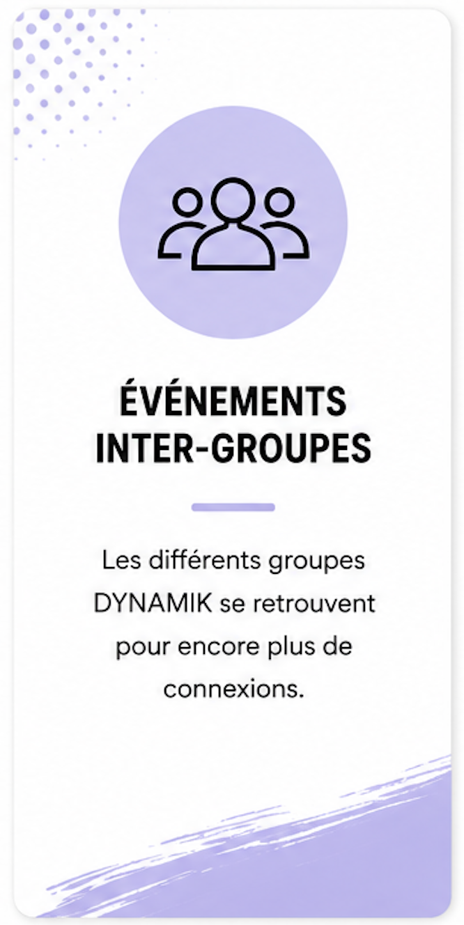 Événements inter-groupes : les différents groupes Dynamik se retrouvent pour encore plus de connexions